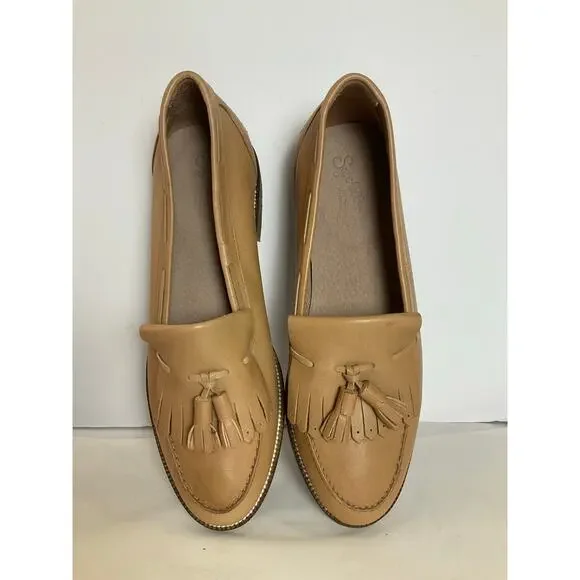Seychelles New tan Leather Loafer 8 - Picture 1 of 7